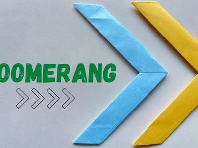 How to make a paper Boomerang | Easy Origami Boomerang