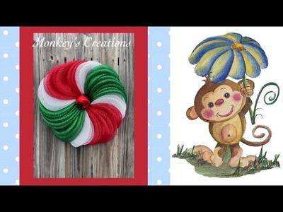 How to Make a Peppermint Wreath | Easy DIY Winter Wreath | Christmas Crafts | Live Replay