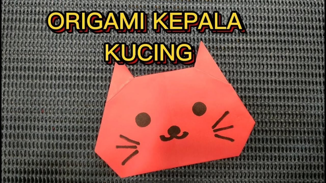 How to make Cat Head Origami | Origami Kepala Kucing | DIY Paper Craft @anakcerianusantara7611