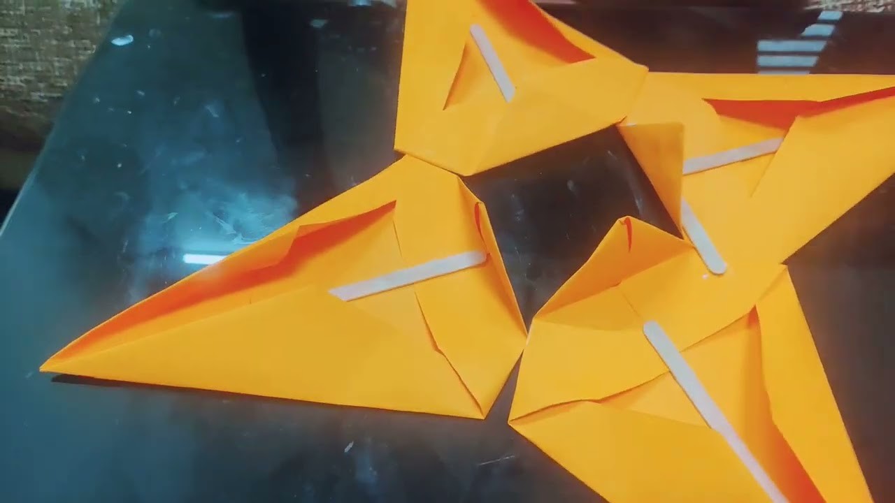 How to make easy origami ninja weapon - Gaint shuriken