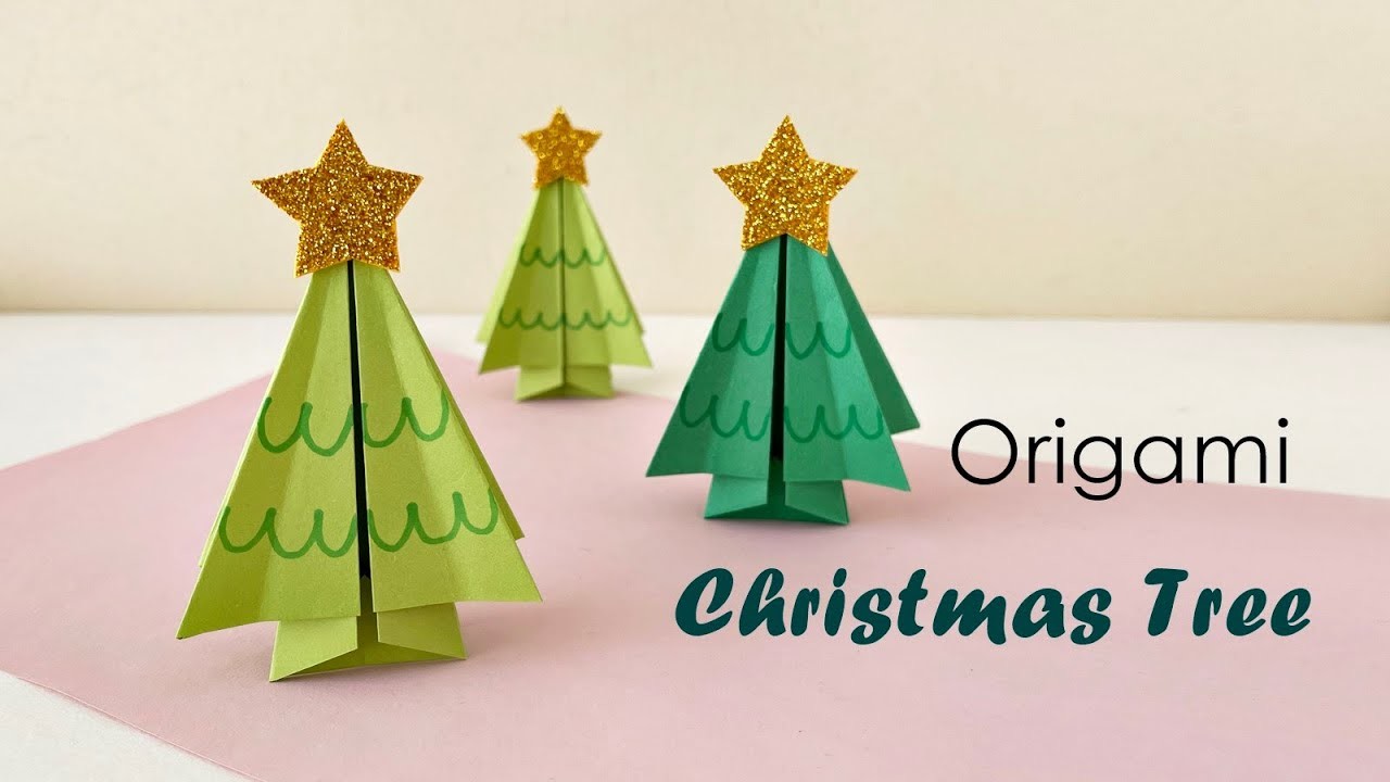 How to Make Origami Christmas Tree | Christmas Crafts | Christmas Paper Craft