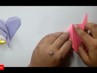 How to make origami heart bird  DIY paper nice bird