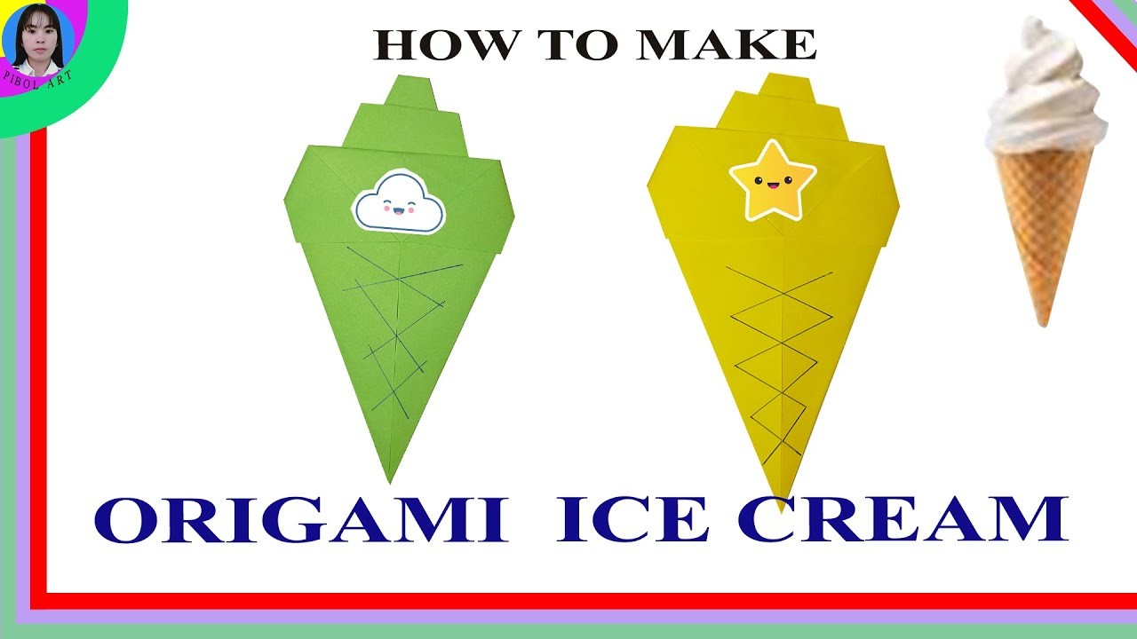 How to make origami ice cream