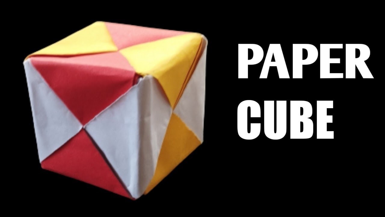 HOW TO MAKE ORIGAMI PAPER CUBE AT HOME?  |  VERY EASY???? |  ULTRA CRAFT MINI