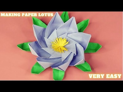 Instructions for making lotus flowers out of paper are very simple |  Minh Phong DIY