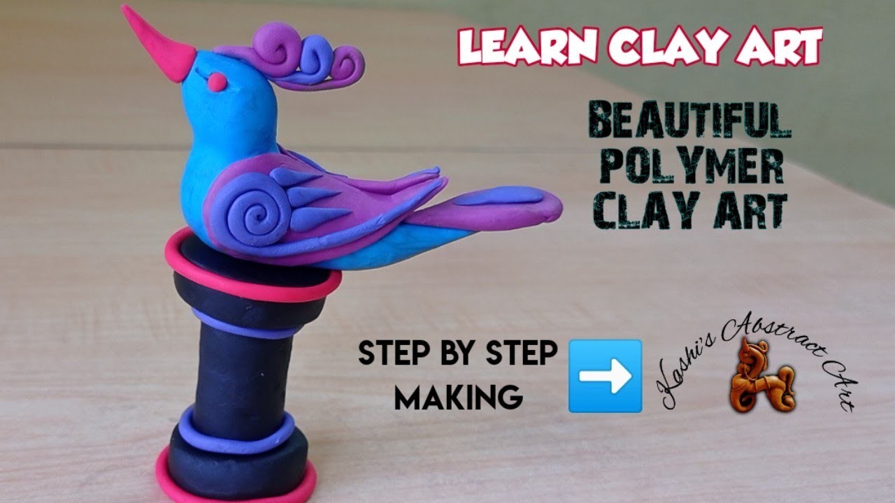 Learn How To Make A Blue Bird With Polymer Clay - It's So Easy!