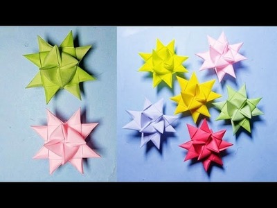 Making Christmas stars!.beutiful star from papper.origami star making.Christmas special stars!