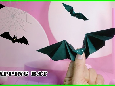 Origami Flapping Bat | How to make a Paper Bat that can Fly (???? Easy)