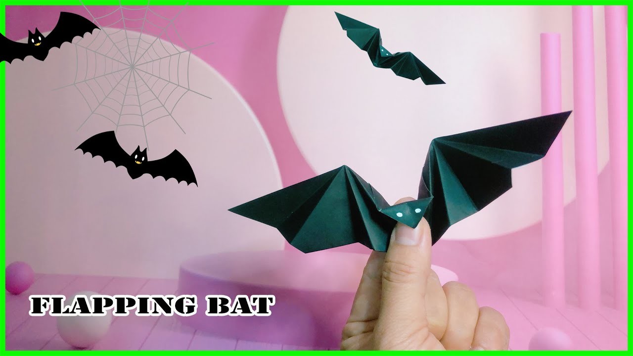 Origami Flapping Bat | How to make a Paper Bat that can Fly (???? Easy)