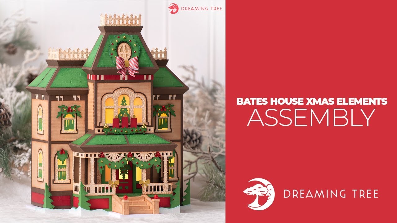 SVG File - Bates House Christmas Elements - Assembly Tutorial