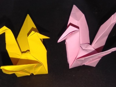 Tutorial How to Make Paper Bird. Swan. Duck. Goose Origami | Ane Projects