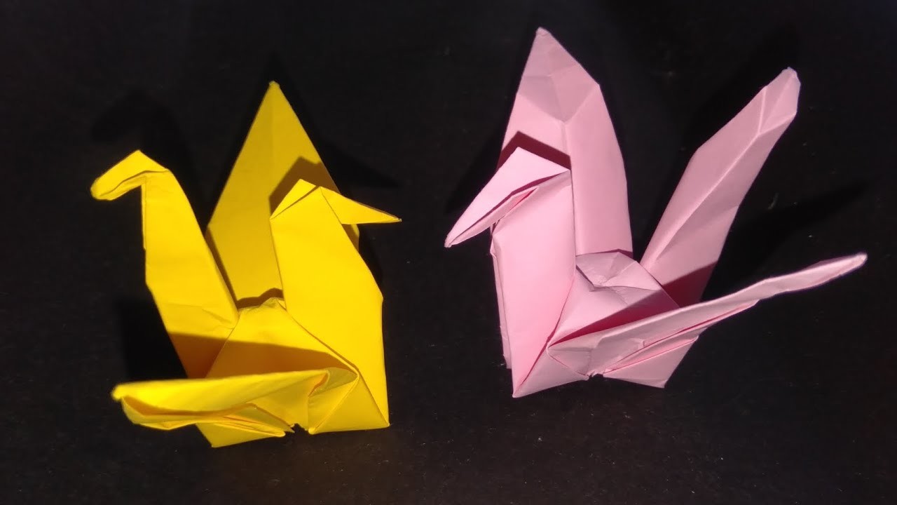 Tutorial How to Make Paper Bird. Swan. Duck. Goose Origami | Ane Projects