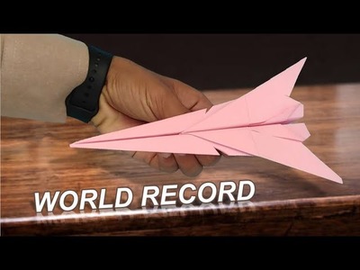 World Record Origami paper plane-How to make Origami paper plane very Easy