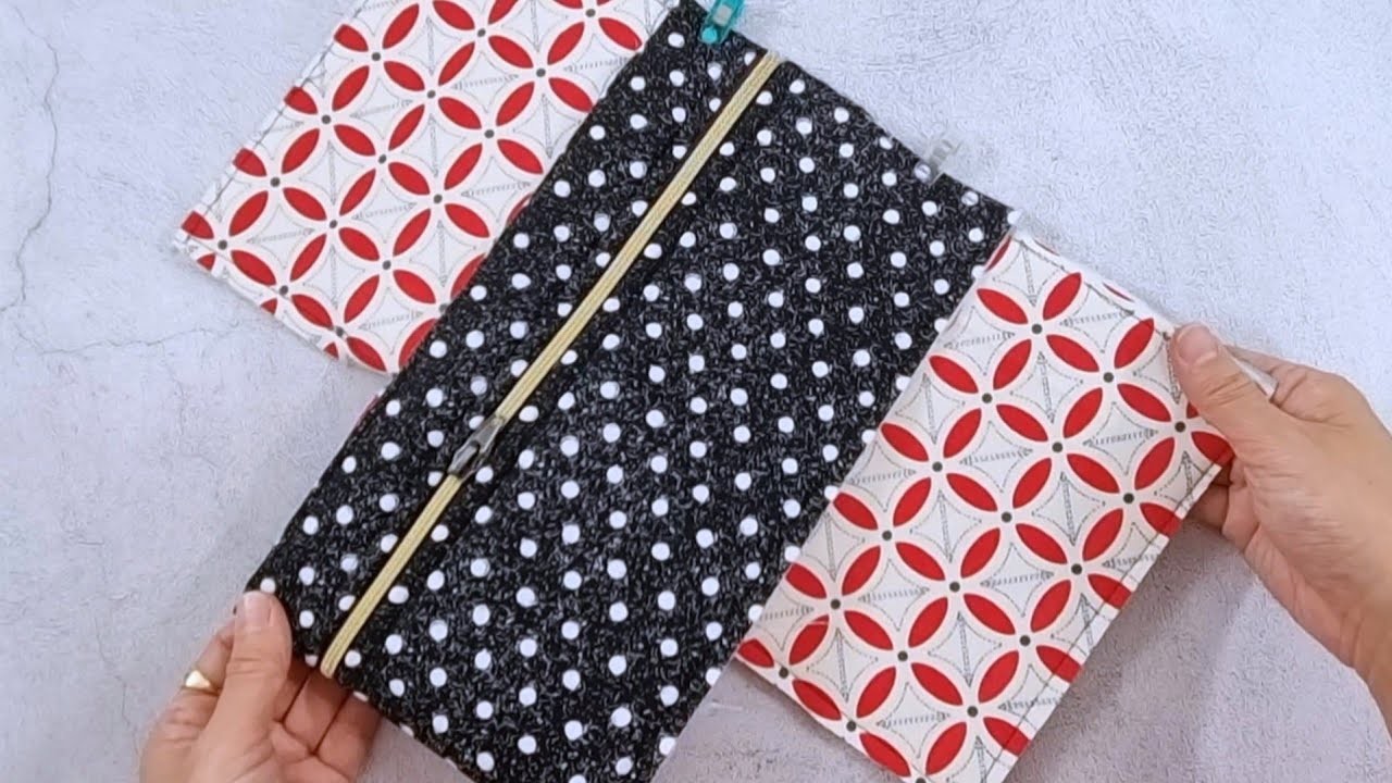 A new way to make a pouch Create a storage box. DIY STORAGE ZIPPER POUCH BAG