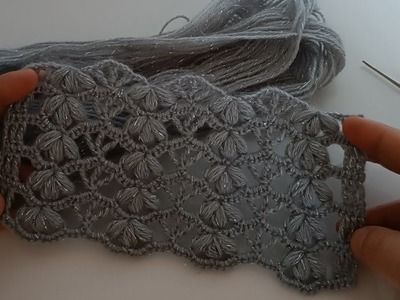 AMAZİNG???? only 2 rows of very easy and beautiful scarf, blouse crochet stitch