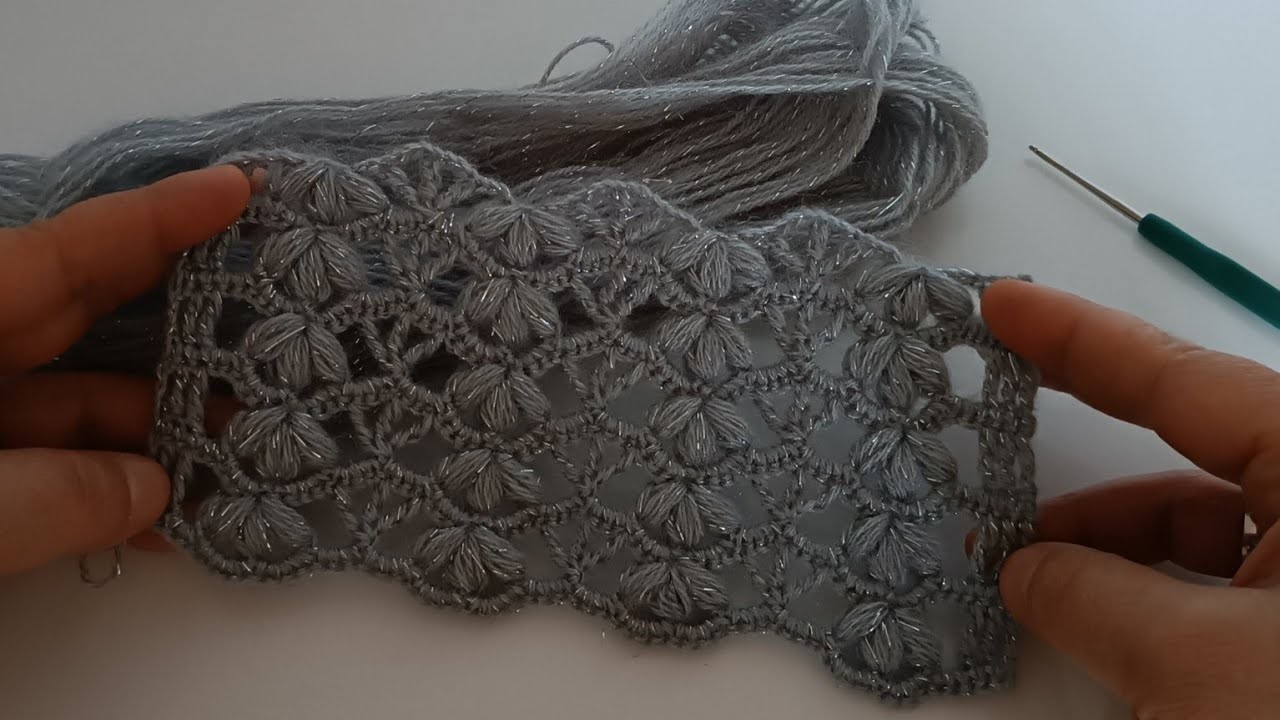 AMAZİNG???? only 2 rows of very easy and beautiful scarf, blouse crochet stitch