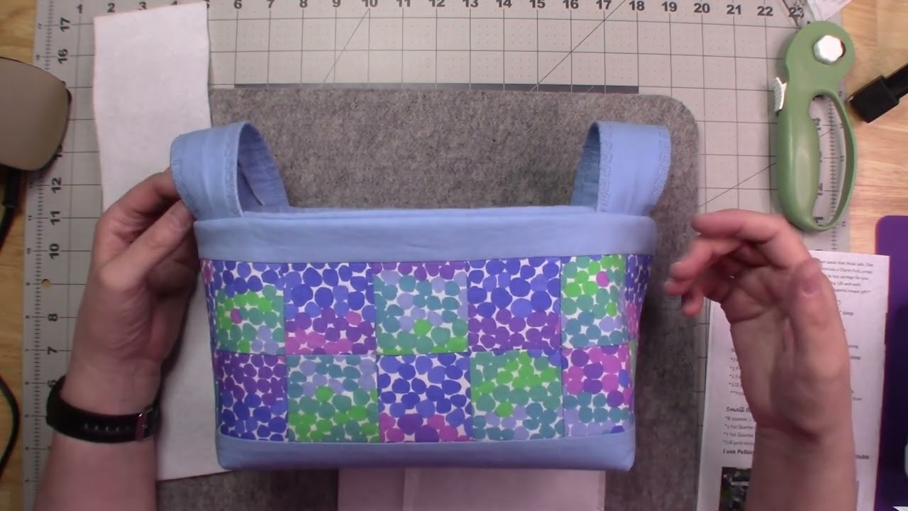 "Basket of Charms" Fabric Basket Tutorial