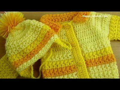 Beautiful Baby crochet pom pom hat. crochet tutorial. easy crochet pattern