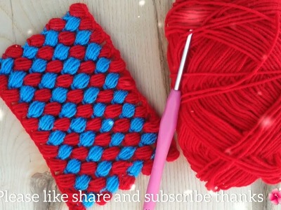 Beautiful crochet pattern ||crochet design easy tutorial for beginners||