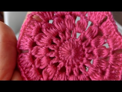 BEAUTIFUL ???? ???? How to make a crochet  ???? element #easy #beginners #crochetcircle #crochetflower