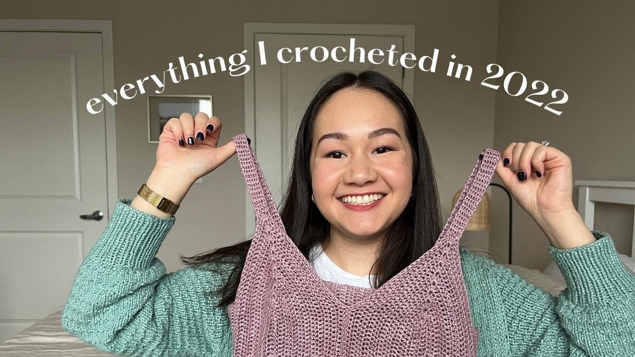 Bonus episode: everything I crocheted in 2022 | beginner crochet accessories, crochet and knit bags