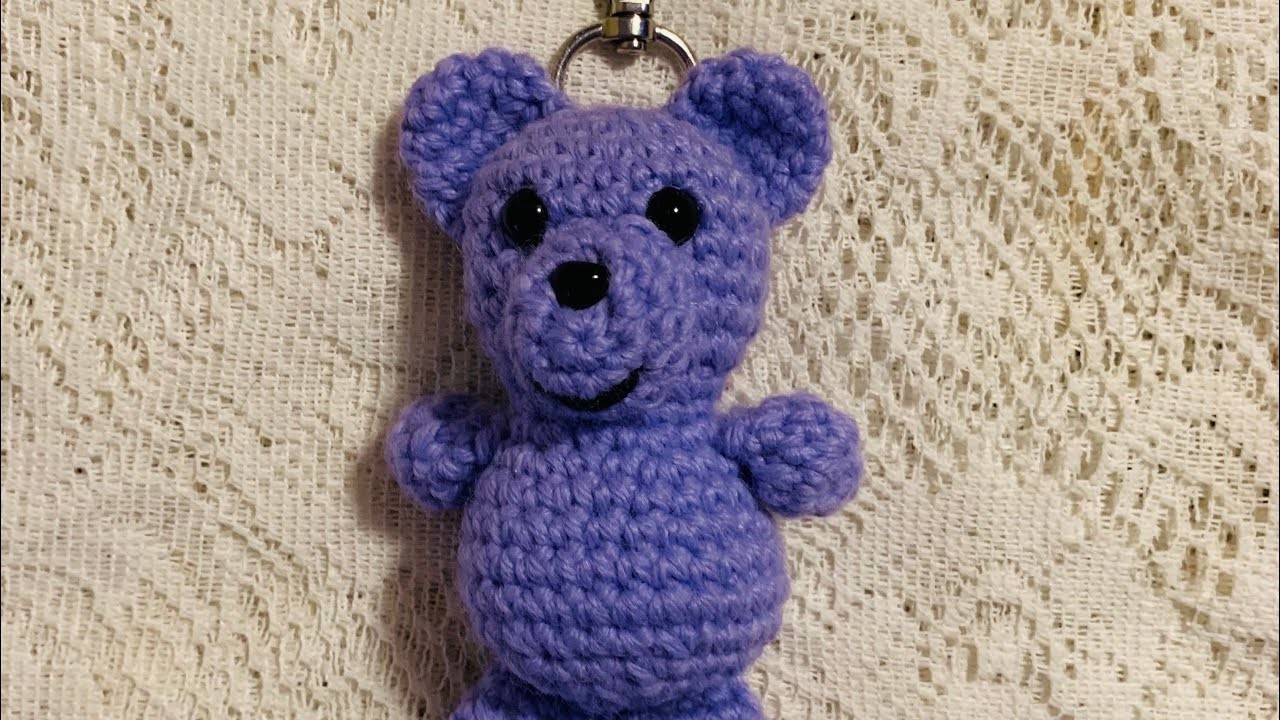 Crochet Bear Backpack Charm Pattern Tutorial