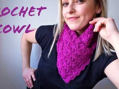 Crochet neckwarmer. Cowl Super Easy for Beginners#crochettutorials #howtocrochet