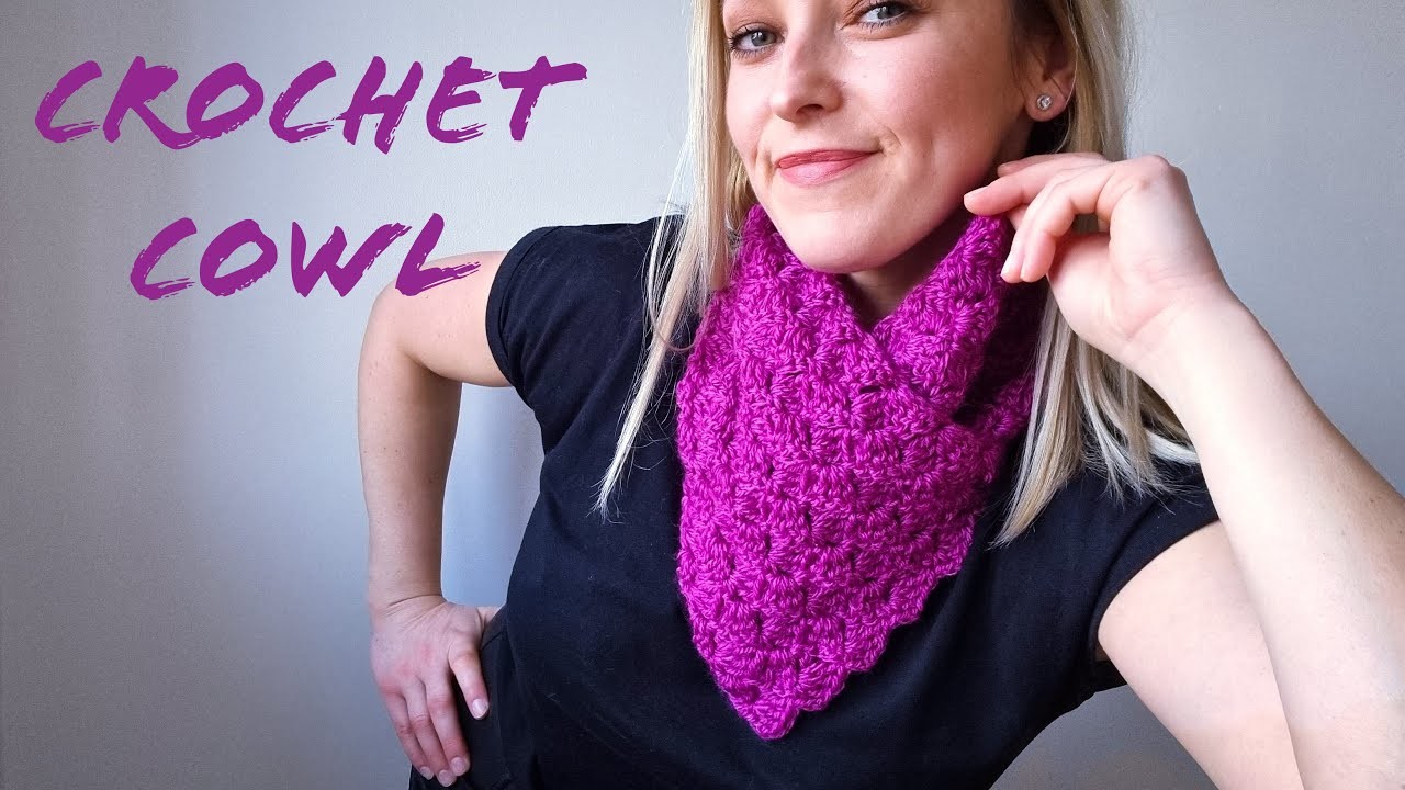 Crochet neckwarmer. Cowl Super Easy for Beginners#crochettutorials #howtocrochet