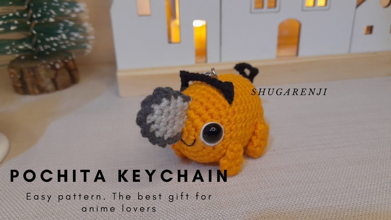 Crochet Pochita Keychain.Charm tutorial ???????? The best gift for anime lover????