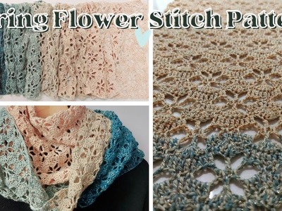 Crochet Tutorial: Spring Flower Stitch Pattern