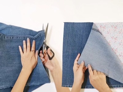 DIY Old Jeans Recycle Basket | Tutorial