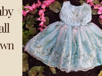DIY Party Wear Ball Gown. Baby Frock Design. Full Tutorial