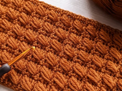 EASY Crochet Pattern for Beginners! ???????? GORGEOUS Crochet Stitch for Baby Blankets, Bags and Scarves
