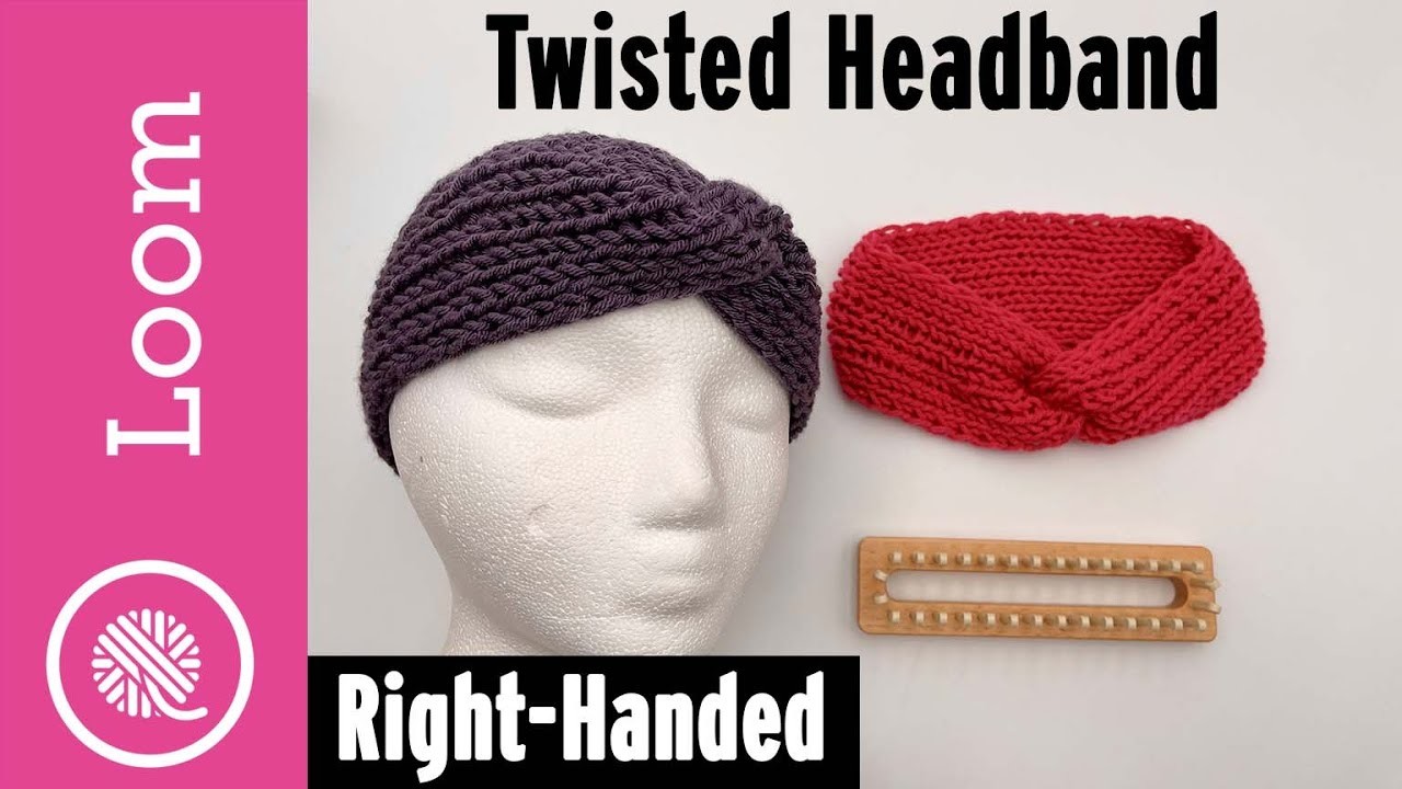 EASY Loom Knit Twisted Headband (BEGINNER FRIENDLY)