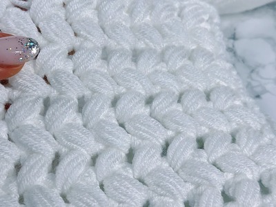 ????Easy pattern! Children's beautiful plaid pattern, crochet pattern. Tunisian pattern