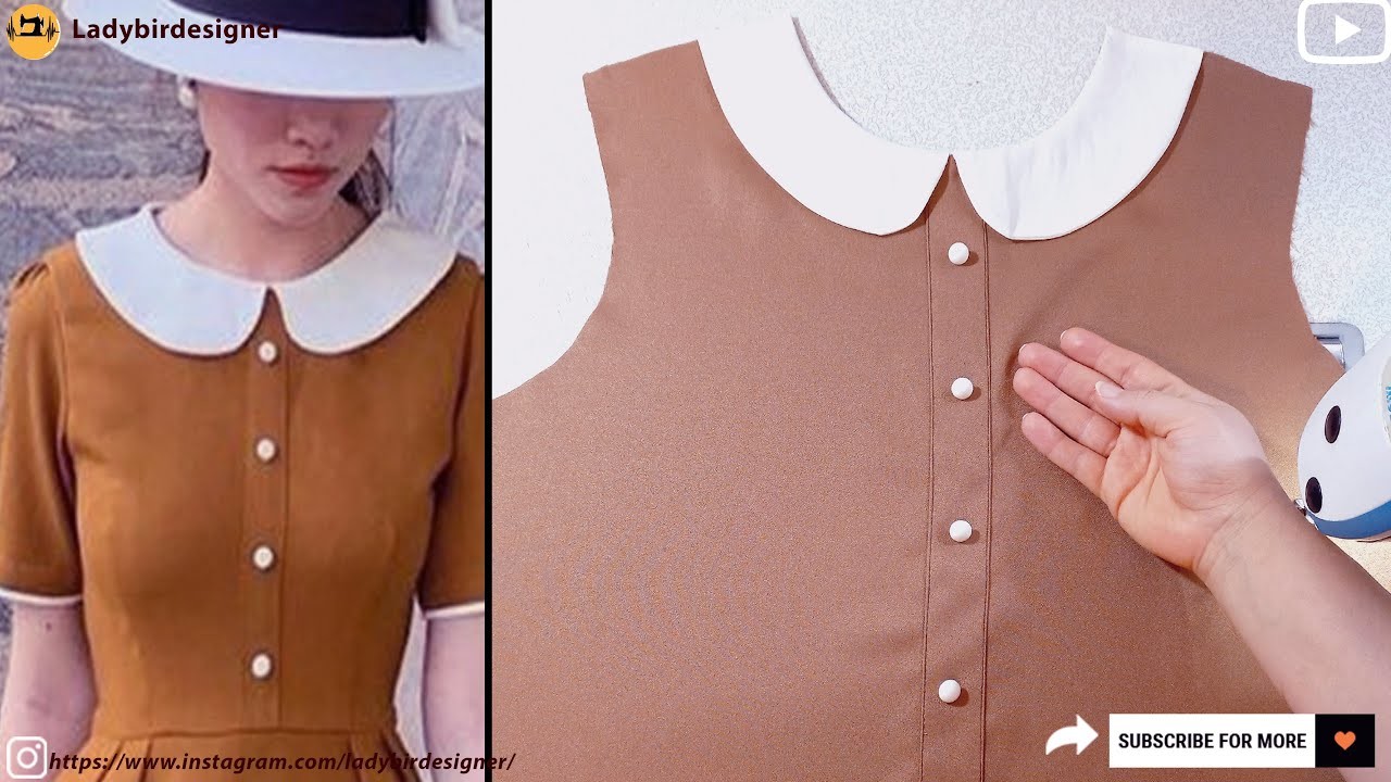 ⛔️ Easy Way to Beautiful Neck Design Cutting and Sewing ✅️ Sewing hacks to beginners