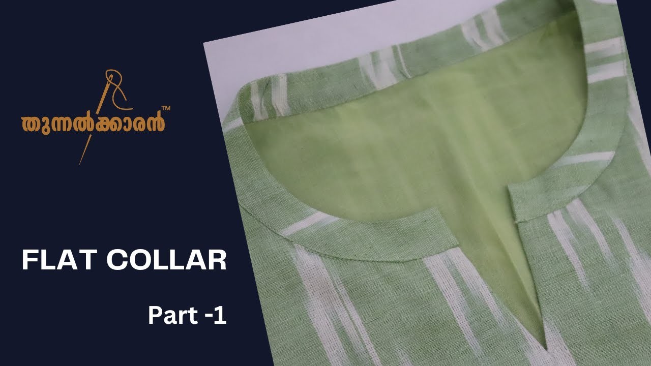 Flat collar churidar cutting part -1