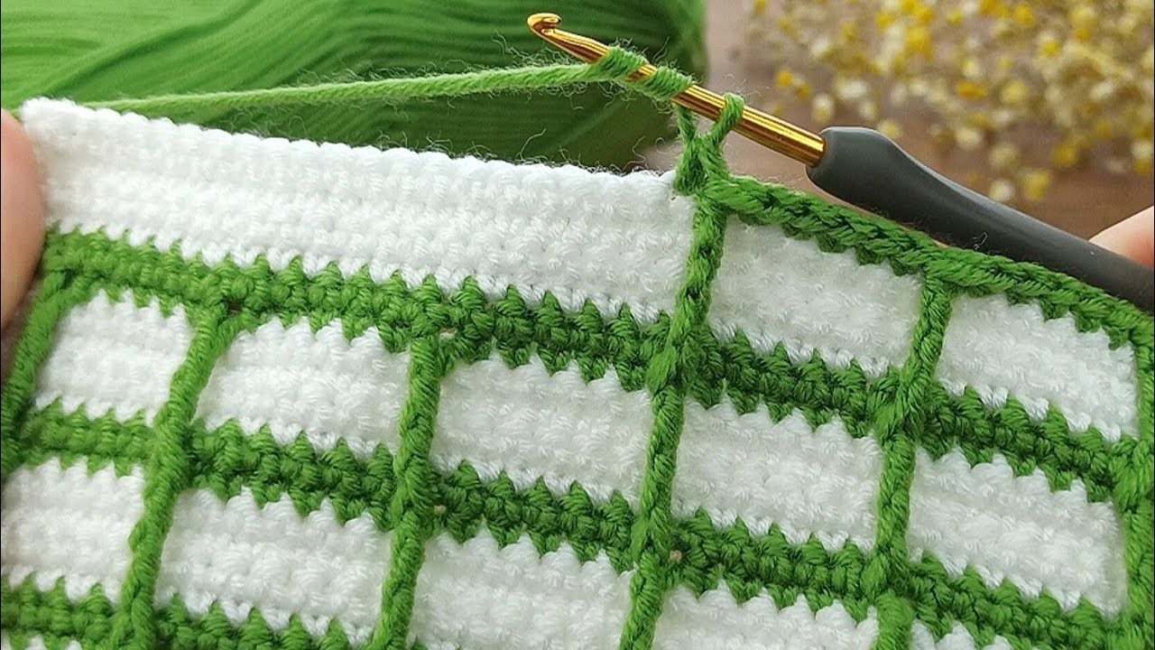 Great ????????Two color Very easy crochet baby blanket model explanation for beginners #crochet