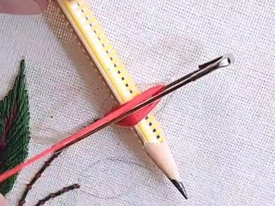 Hand embroidery |bullion knot Rose stitch hand embroidery|  gulab tanka banane ka tarika| kadhai