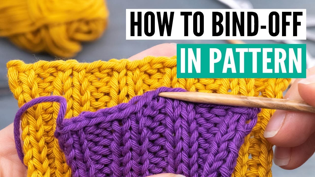 How to bind off in pattern [step-by-step for beginners]