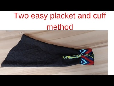 How to cut and sew a shirt sleeve with cuff and placket. beginners friendly