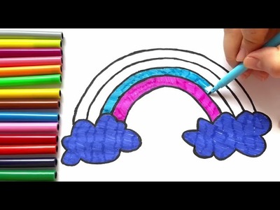 How to Draw Rainbow and Heart | Drawing Tutorial Art