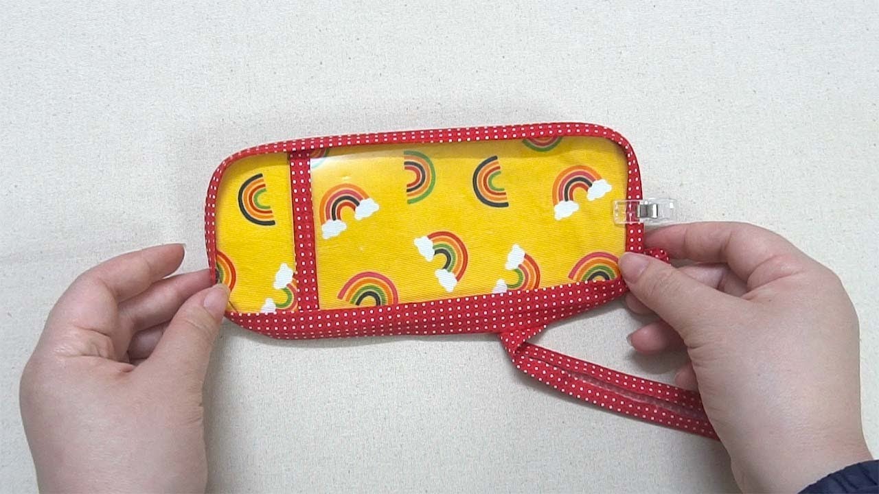 I use small pieces of fabric to make so cute pencil case ???? Sewing tutorial