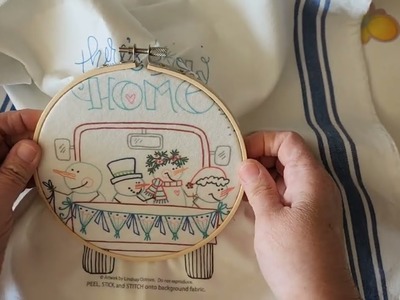 January 13, 2023 Stitch With Me (Simple Embroidery) #Adornit #TailgateParty