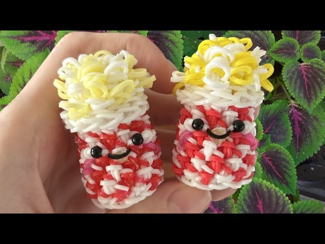 Loomigurumi Popcorn Tutorial (Rainbow Loom)