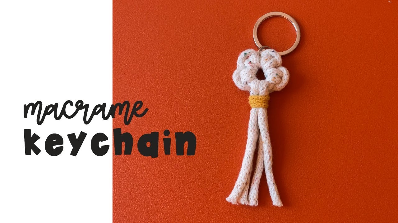 Make This Super Cute Flower Keychain in Minutes! | Macrame 2023