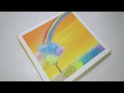 Rainbow ???? | Rainbow Tree | Acrylic painting for beginners #Angelsart