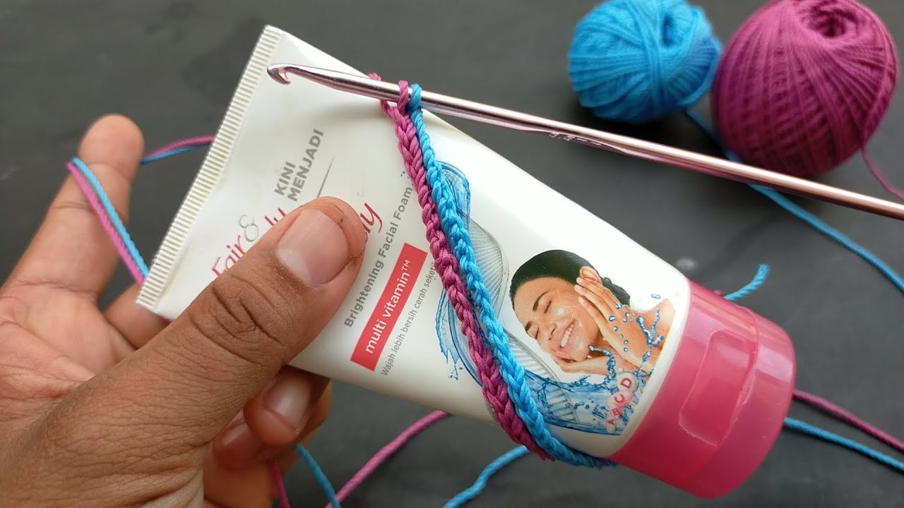 See what did I make from magic circle crochet for this face wash? how to crochet - crochet, #103