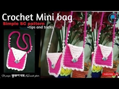 Very easy and simple!! best for beginners. Mini bag! supper idea for a gift item. #videotutorial