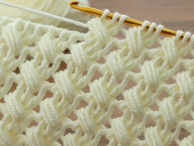 Very easy Tunisian crochet pattern explanation #crochet #tunisiancrochet